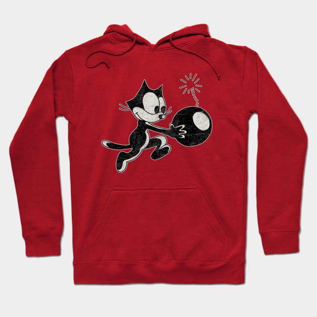 Felix The Cat with Bomb Hoodie by valentinahramov